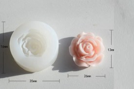 Molde silicona mini rosa